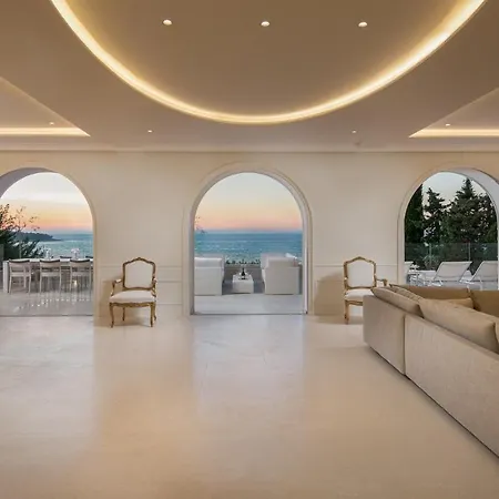 Villa Luxury Seafront Glamour With Private Pool, Sauna And Gym At The In Primosten